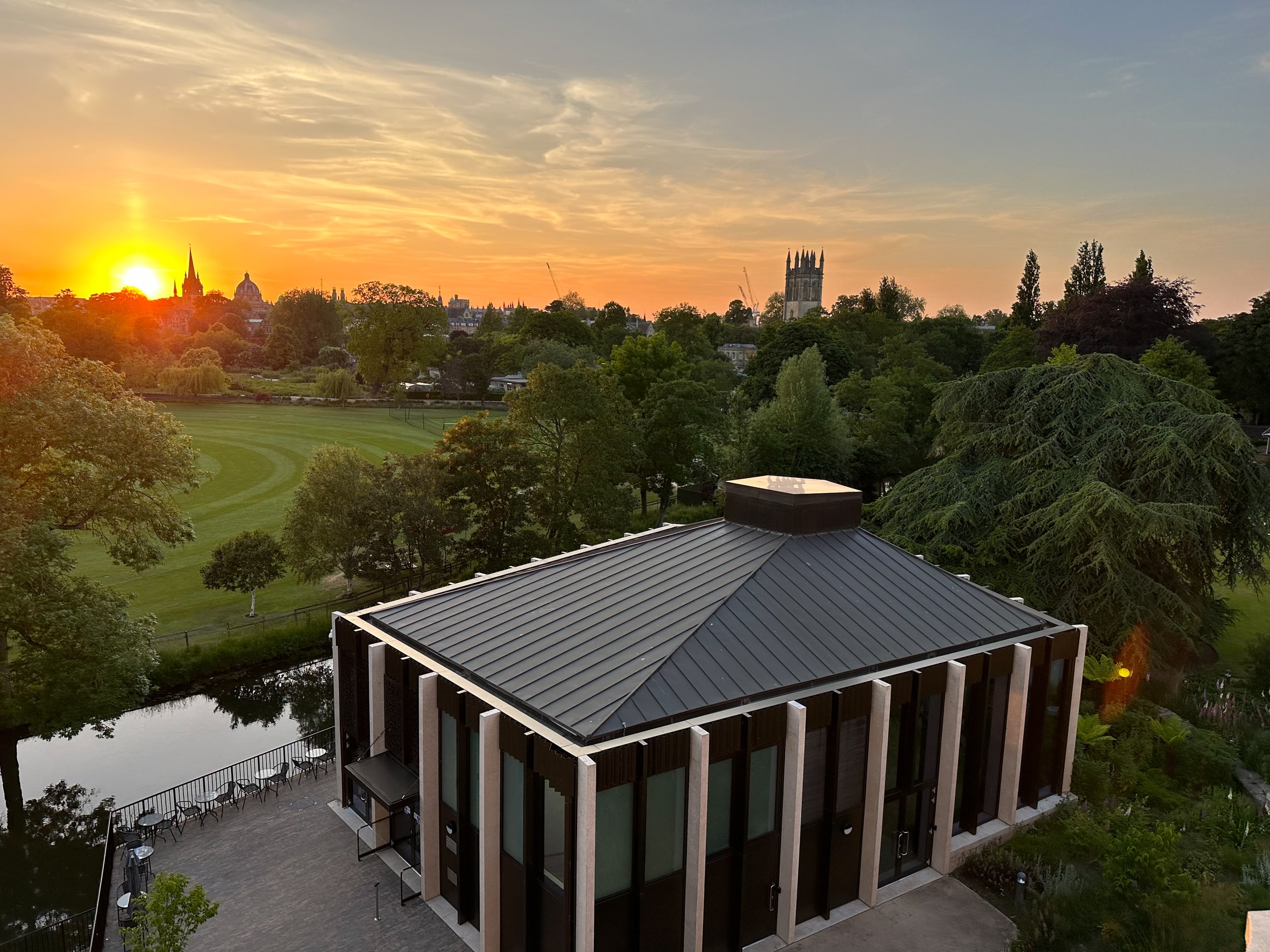 Pavilion sunset