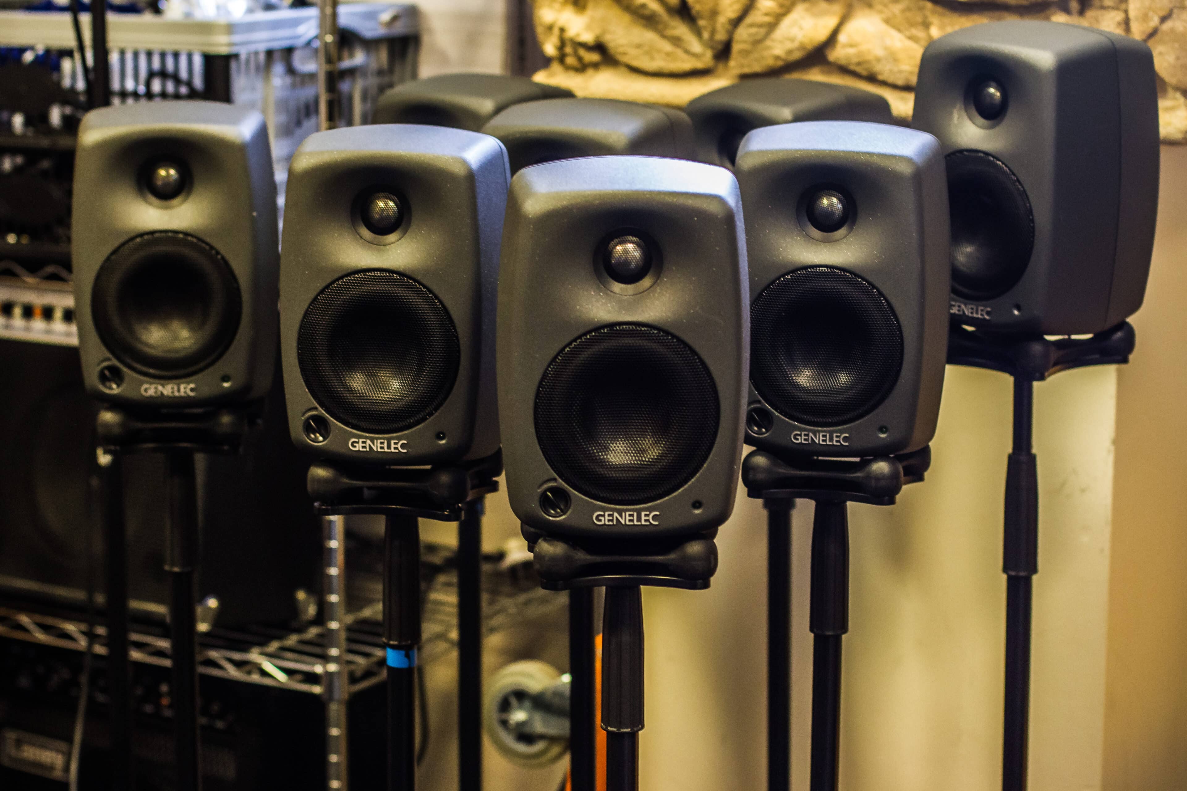 8 genelec speakers